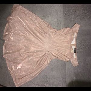 Rose Gold Mini Dress